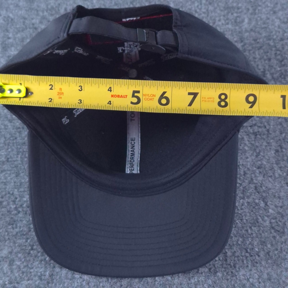 Titleist Tour Performance Golf Hat Black Adjustable FJ Pro V1 Logue Embroidery - Picture 9 of 9